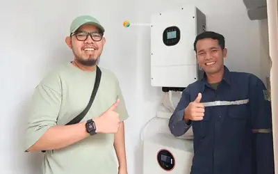 PLTS rumah tinggal 4,96 kWp di PIK 2, Tangerang oleh Ufuk Hijau Energi